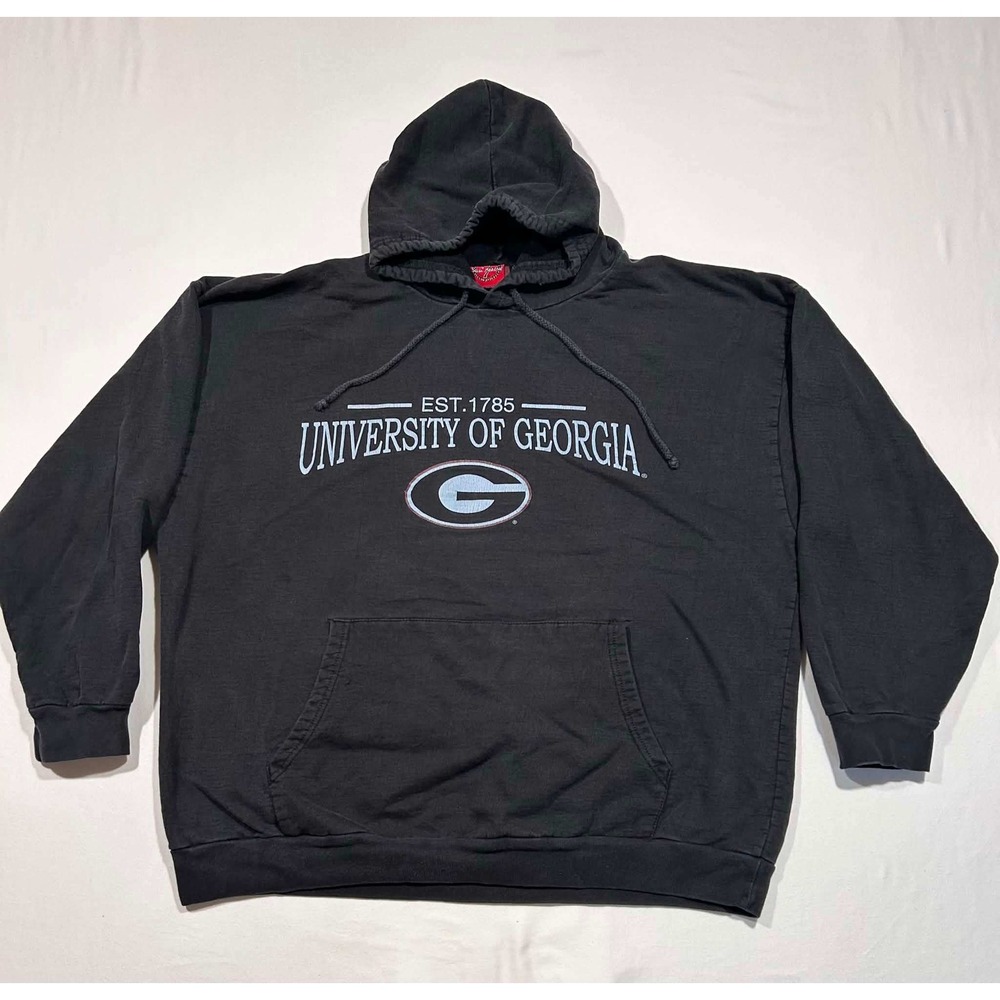Seven Apparel University of Georgia Bulldogs Hoodie Black UGA Sweatshirt 2XL